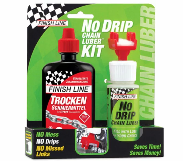 Finish Line No Drip Chain Luber Combo, Y Compris 120ml De Lubrifiant Sec 3 Finish Line No Drip Chain Luber Combo, Y Compris 120ml De Lubrifiant Sec