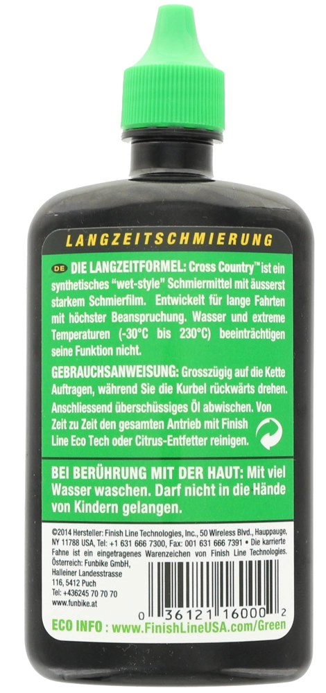 Finish Line Lubrifiant De Chaîne Cross Country 4 Finish Line Lubrifiant De Chaîne Cross Country – Image 2