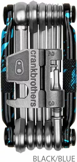 Crankbrothers Multi-17 Multitool Splatter Limited Edition -Topeak Soldes CrankBrothers M17 Splatter Limited Edition 16682CB black blue
