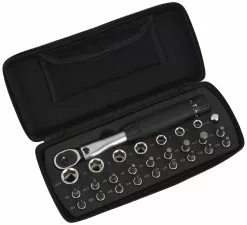 Radon Clé Dynamométrique Comp 1/4" 2-24 Nm + Sélection D'embouts 25 Pièces