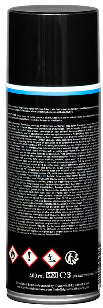 Dynamic Chain Cleaner Nettoyant Pour Chaînes 400ml 4 Dynamic Chain Cleaner Nettoyant Pour Chaînes 400ml – Image 2