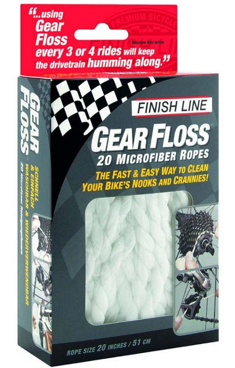 Finish Line Fil De Nettoyage De Corde En Microfibres Gear Floss 20 Pcs. 3 Finish Line Fil De Nettoyage De Corde En Microfibres Gear Floss 20 Pcs.