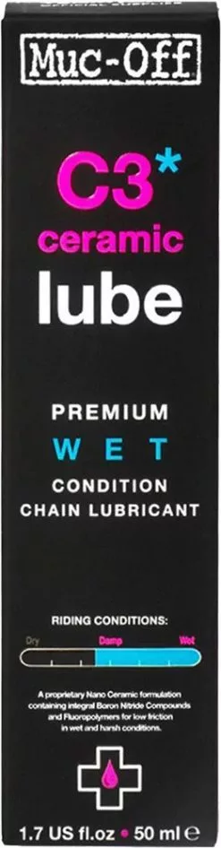 Muc-Off C3 Ceramic Wet Lube Lubrifiant Pour Chaînes 11 Muc-Off C3 Ceramic Wet Lube Lubrifiant Pour Chaînes -Topeak Soldes Muc Off C3 Ceramic Lube Ketten Schmiermittel 50ml MU LUB 0869 dKt5veVdreyzHF