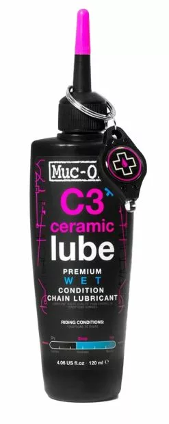 Muc-Off C3 Ceramic Wet Lube Lubrifiant Pour Chaînes 12 Muc-Off C3 Ceramic Wet Lube Lubrifiant Pour Chaînes -Topeak Soldes Muc Off C3 Wet Ceramic Lube Ketten Schmiermittel 120ml MU LUB 0870 avmHfTo7FRklr7