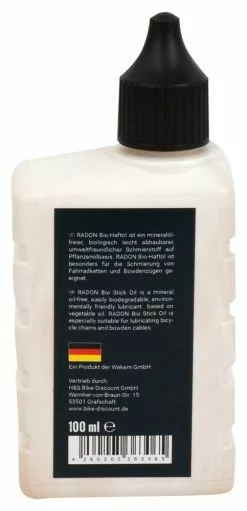 Radon Huile Adhésive Bio 100ml -Topeak Soldes Radon WF 47 100 Biohaftoel 02F04XcDWdaru2n