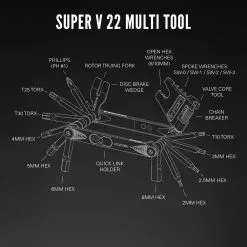 Lezyne Super V22 Multitool -Topeak Soldes SuperV 22 ExplodedToolDiagrams R1 1800x1800